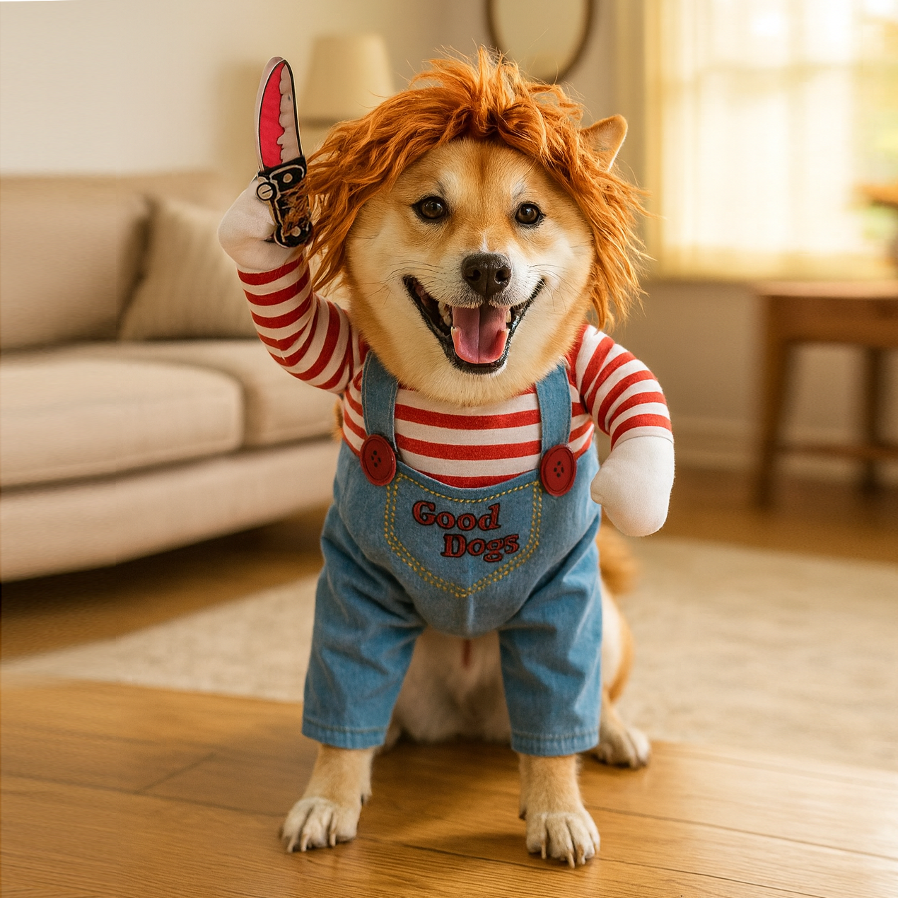 Pet Halloween Costume – Adjustable Funny Dog & Cat Outfit