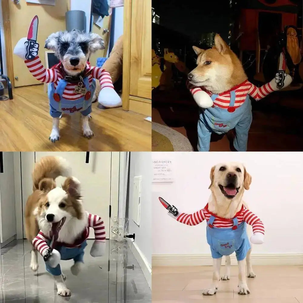 Pet Halloween Costume – Adjustable Funny Dog & Cat Outfit